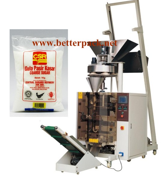 sugar packaging machine,rice packing machine,granule forming filling sealing machine,granins form fill seal machine,rice package machine